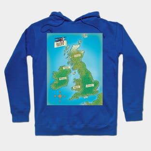 Map of the British Isles Hoodie